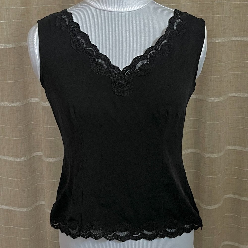 Doncaster collection lace black tank